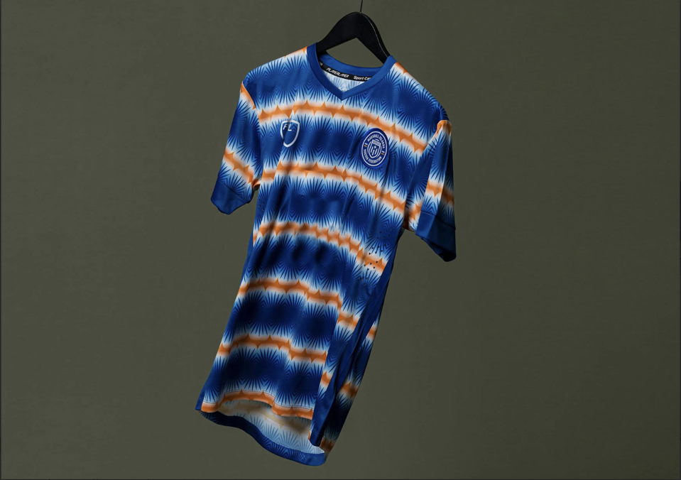 The Marshall Islands soccer team jersey.