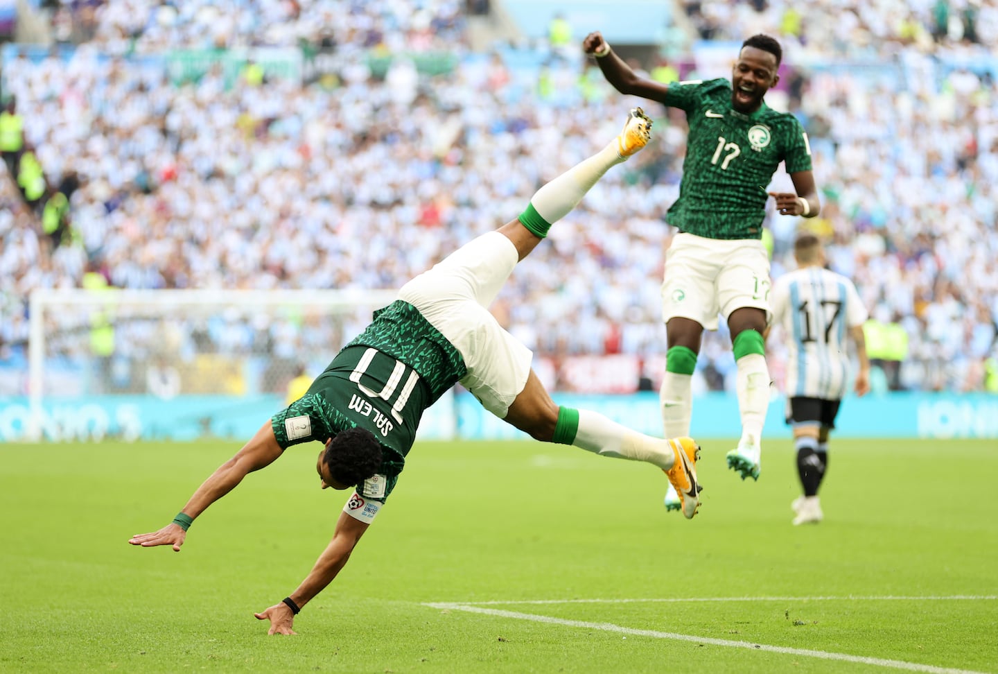 Saudi Arabia produced an all-time upset during group play at the last World Cup, beating eventual champion Argentina on Nov. 22, 2022, in Lusail City, Qatar.